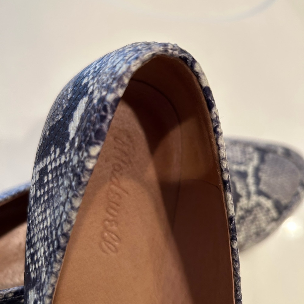Madewell Snake Loafers size 8.5